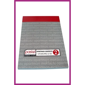 Apartman Makbuzu 2/50 Otokopili Single Color Tahsilat Makbuz Defteri