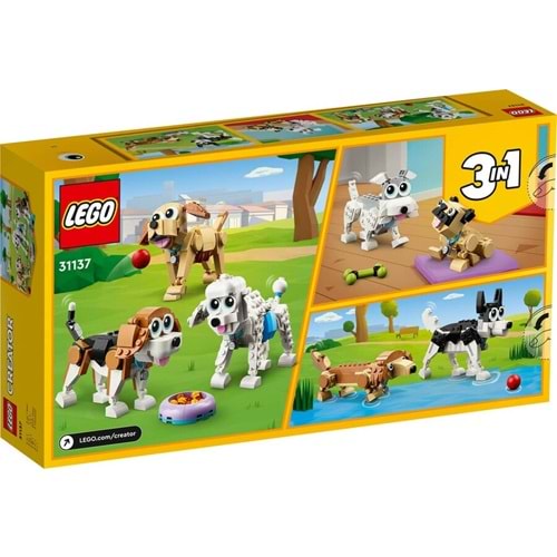 LEGO Creator 31137 Sevimli Köpekler 3’ü 1 Arada Yapım Seti