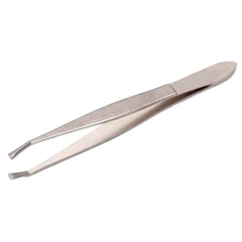 Paslanmaz Çelik Kaş ve Hassas İşlem Cımbızı (Eğik Uçlu)