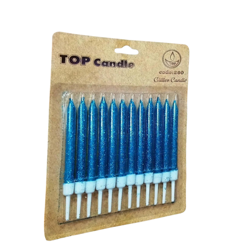 Kod 260 Kısa Simli Mum 12’li | Pasta ve Doğum Günü Mumu