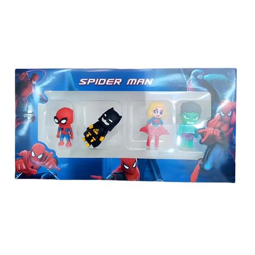 SR1816 4’lü Spider Kahraman Figür Seti – Süper Kahraman Oyuncak