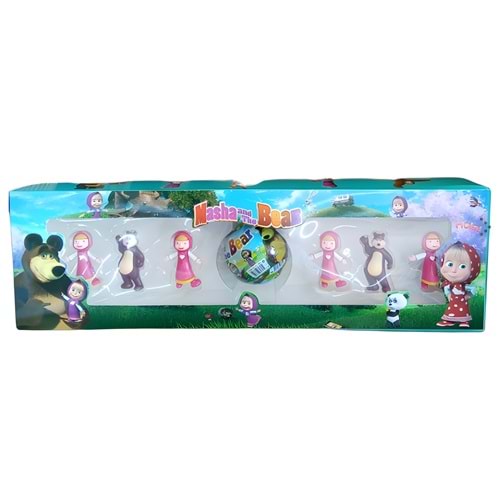 SR1905 Yumurtalı Maşa ve Koca Ayı 7’li Figür Seti