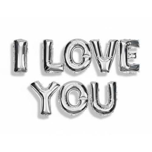 18 Folyo Balon Yazı Seti -I Love You-