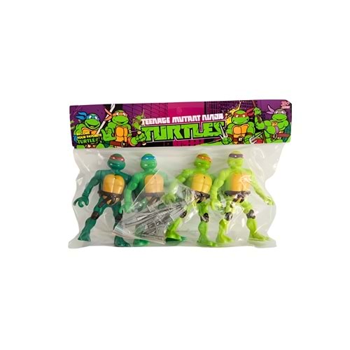 Ninja Kaplumbağalar Poşetli Figür Seti W11A – 4’lü