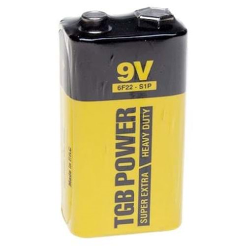 TGB Power 9V Pil Super Extra Heavy Duty Tek Adet