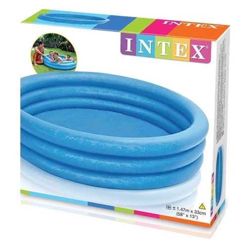 Vardem Intex Kristal Mavi Şişme Havuz 147x33 cm Çocuk ve Aile Havuzu IH58426