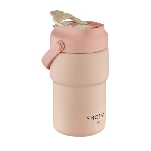 SHOTAY ASKILI MUG PASTEL RENK 450 ML. (4 ASS.)