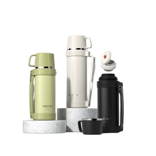 SHOTAY NATURE ÇELİK TERMOS MATARA 1200 ML. (4 ASS.)