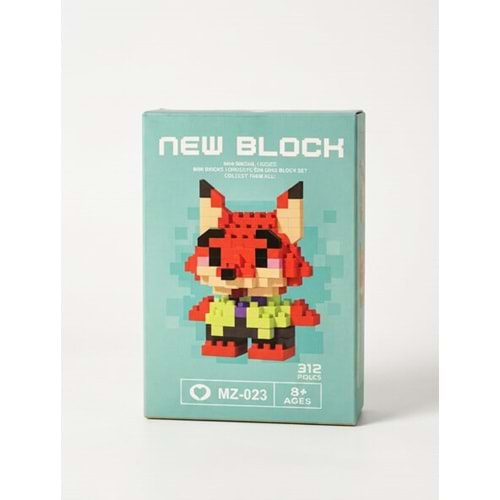 Nick Wilde Brick Game Yapım Oyuncak Blok Seti MZ-023