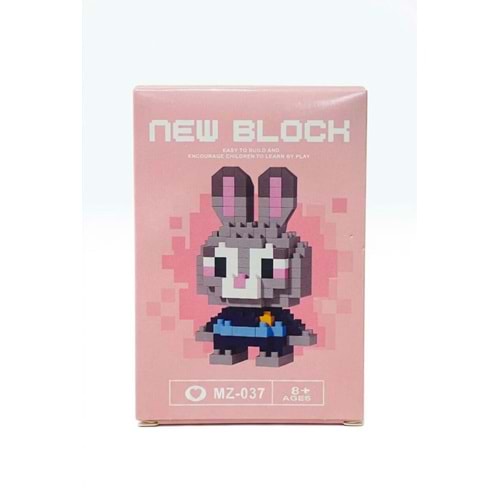 Judy Hopps Brick Game Yapım Oyuncak Blok Seti MZ-037