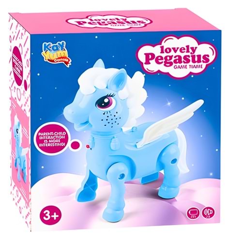 880-7 Pilli Unicorn – Işıklı ve Sesli Pegasus Oyuncak