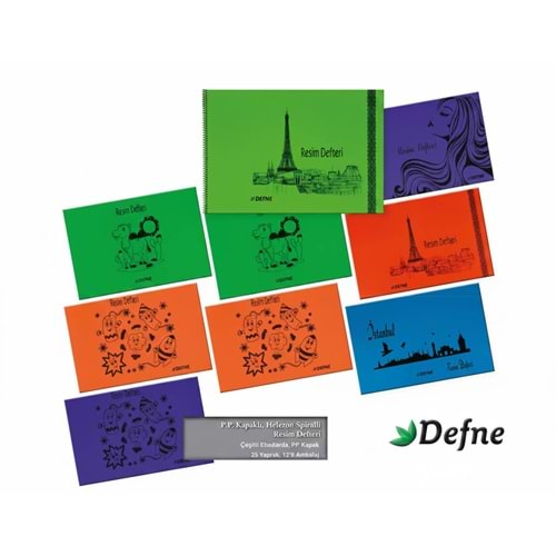 PP Kapaklı Resim Defteri 34x48 cm (25 Yaprak)