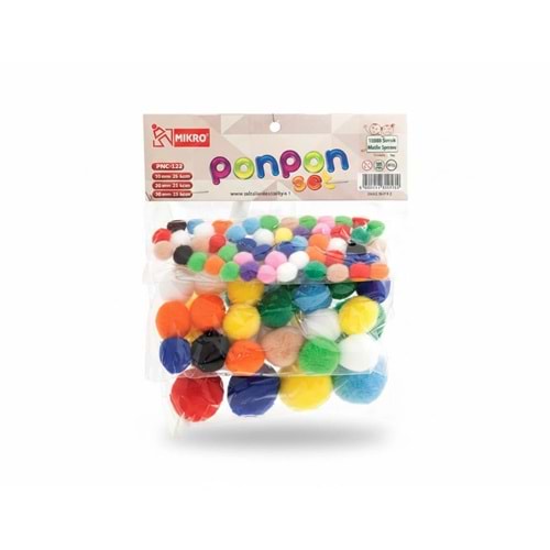 MİKRO PNC-123 PONPON SET(10MM 50AD-20MM 25AD-30MM