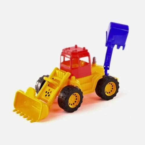 Büyük Boy Kazıcı ve Kepçeli Oyuncak Buldozer