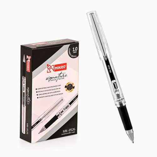 MİKRO MK-8526 İMZA KALEMİ SİYAH