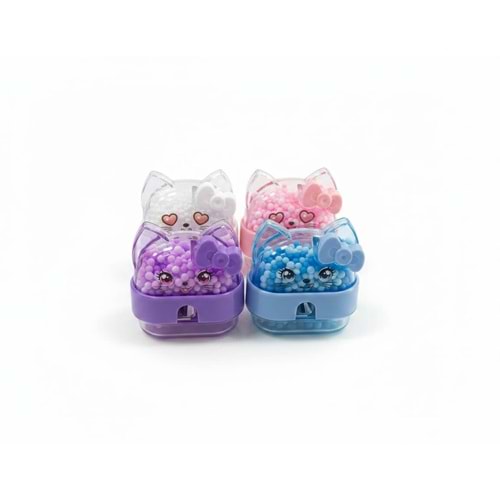 Mikro Mk-4060-24 Kıtty Cute Bıçaklı Kalemtraş