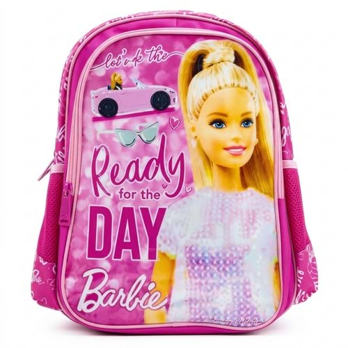 BARBIE Lisanslı Kız Çocuk Okul Sırt Çantası | Pembe Pullu Anaokulu İlkokul Çantası