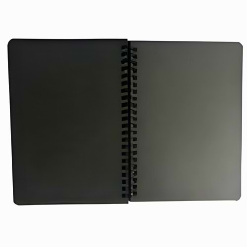 GÜRMAT SİYAH DEFTER – SPİRALLİ – 40 YAPRAK (HAMURUNDAN BOYALI) 14*20