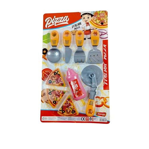 Oyuncak Pizza Seti Mutfak ve Yemek Hazırlama Oyuncağı