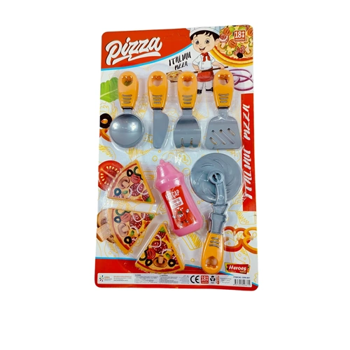 Oyuncak Pizza Seti Mutfak ve Yemek Hazırlama Oyuncağı