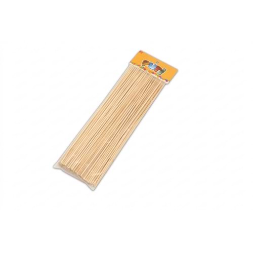 Viva Puti Sivri Uçlu Çöp Şiş Çubuğu 25 cm 90’lı Paket Ahşap Şiş Çubuğu
