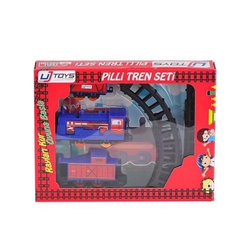 200003 PİLLİ TREN KIRMIZI