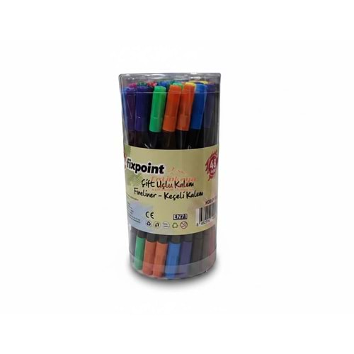 Fixpoint P-9240 Çift Uçlu Keçeli Kalem - Fineliner