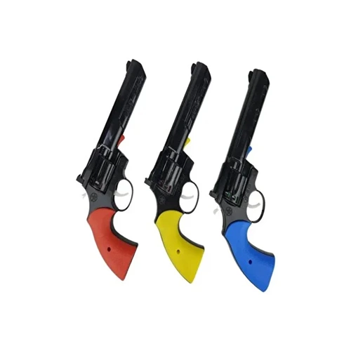 Uzun Kapsüllü Oyuncak Tabanca Sesli Plastik Silah