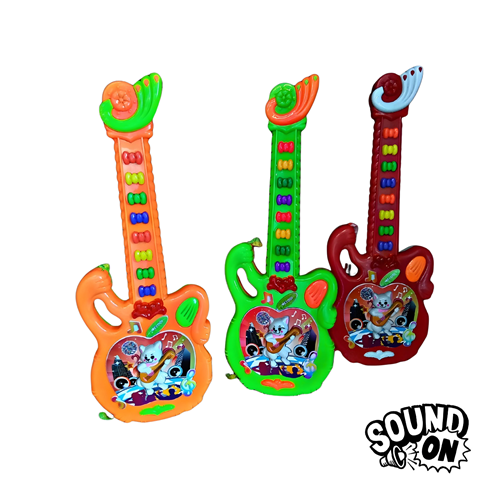 Canali Poşetli Efsane Oyuncak Gitar | Sesli ve Renkli Çocuk Gitarı CNL-1921B