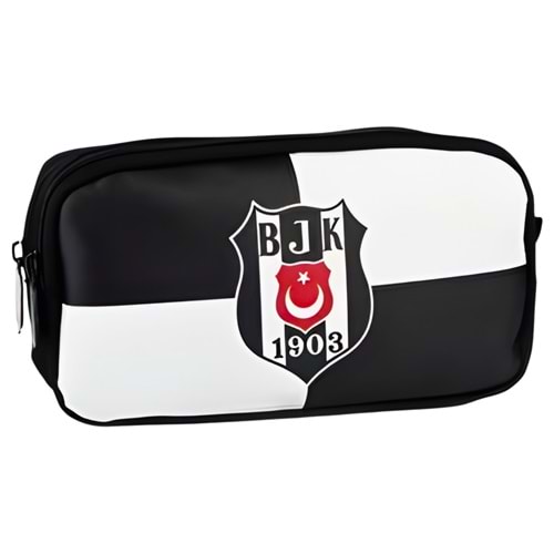 BEŞİKTAŞ BJK 1903 LOGO DESENLİ SUNİ DERİ KALEM ÇANTASI