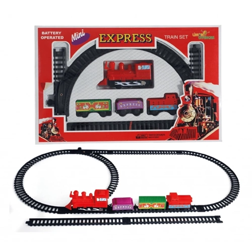 MMX Kutulu Pilli Tren Seti Mini Express Oyuncak Tren