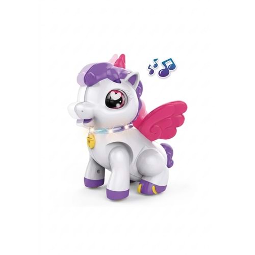 Seher Tek Boynuzlu At Işıklı Müzikli Oyuncak Unicorn RS-9046C