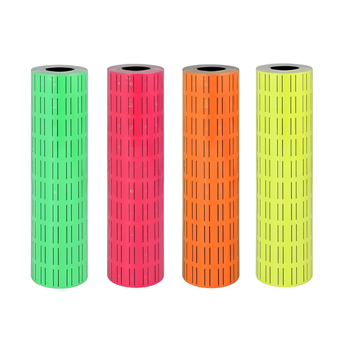 Renkli Fiyat Etiketi Rulosu Tek Adet Karton Fiyat Etiketi