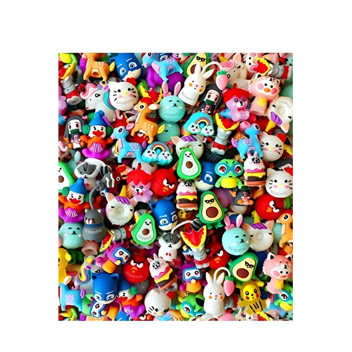 İbiş Kalem Başı Karışık Modelli Sevimli Silikon Kalem Başlığı Tek Adet