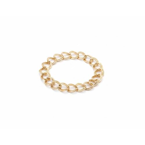 Kadın Gold Lüx Detaylı Çift Zincir Samanyolu Bileklik – 2000