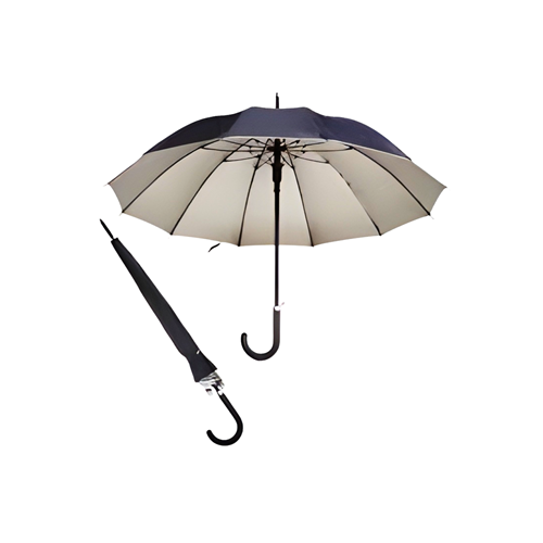 Newlife 12 Telli Siyah Bastonlu Şemsiye 60 cm