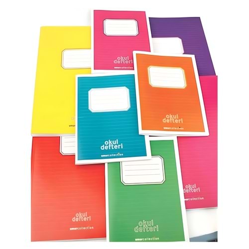 UMUR KÜÇÜK BOY 60 YAPRAK KARELİ KARTON KAPAK DEFTER