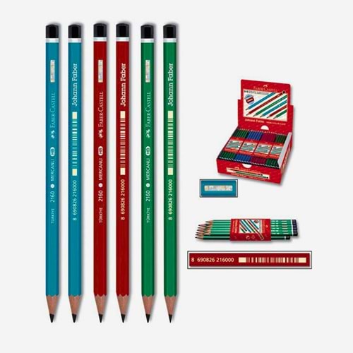 Faber-castell Köşeli Mercanlı Kurşun K. (fsc)