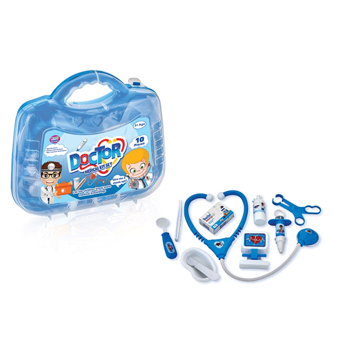 Doktor Erkek Çantası Oyuncak Seti (10 Parça)