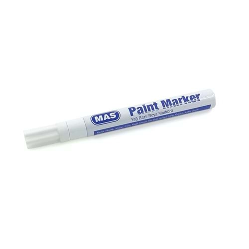 Mas Paint Marker Gümüş Yağ Bazlı Boya Markörü Metal Cam Plastik İçin