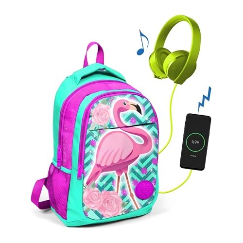 CORAL HIGH SIRT ÇANTA(USB+AUX SOKETLİ)