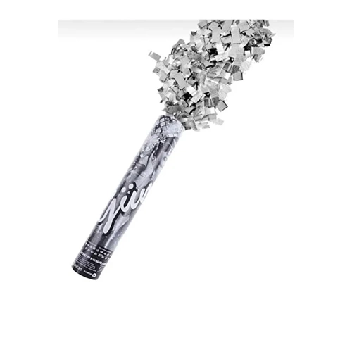 Funtime Gümüş Konfeti 30 cm Parti Konfeti Tüpü Düğün Doğum Günü Kutlama Konfeti