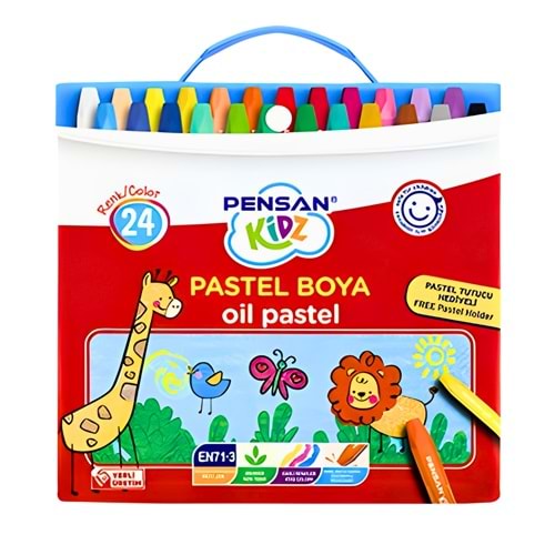 PENSAN KİDZ ÇANTALI PASTEL BOYA 24 RENK
