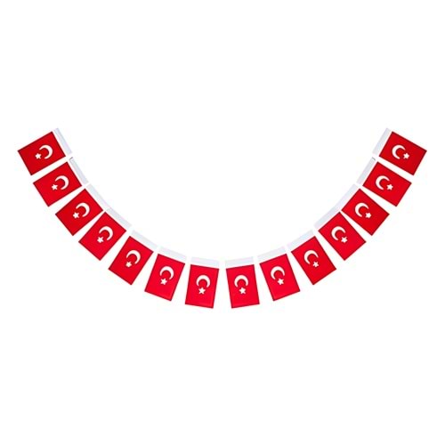 ORTA İPLİ TÜRK BAYRAĞI