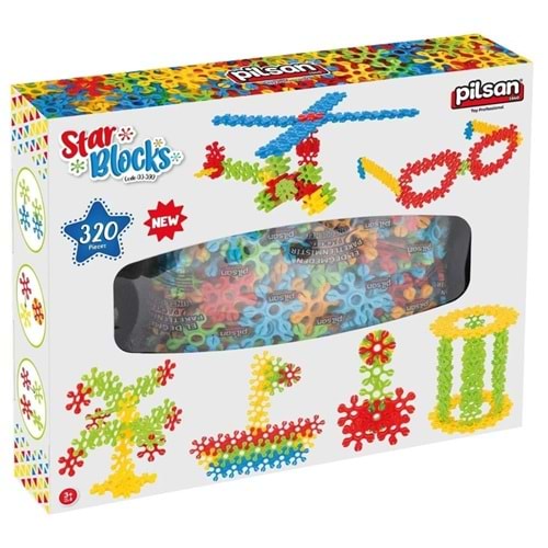 Pilsan Yıldız Bloklar 320 Parça 03590 Star Blocks Eğitici Oyuncak