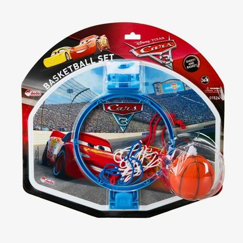 Dede Disney Cars Orta Boy Pota ve Top Seti - Duvara Monte Edilebilir (01524)