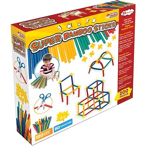 03461 SÜPER BAMBU ÇUBUKLAR 200 PARÇA