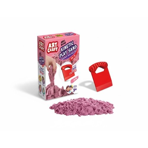 03688 AKSESUARLI PEMBE KİNETİK OYUN KUMU 500 GR