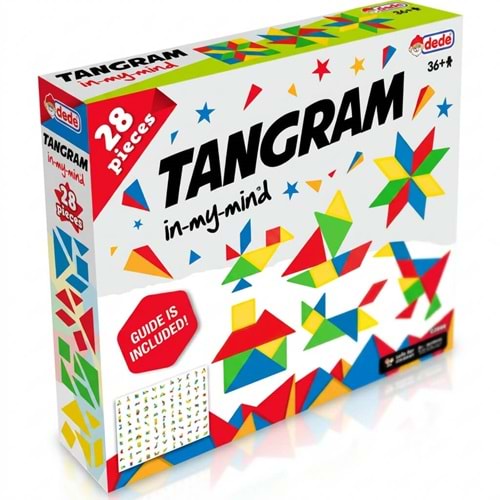 Dede Tangram In My Mind 28 Parça Eğitici Kutu Oyunu - Zeka Geliştirme