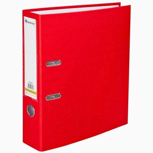 Avansas Klasör Dosya - A4 Boyutunda, Geniş Mekanizmalı, Kırmızı Renk